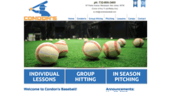 Desktop Screenshot of condonsbaseball.com