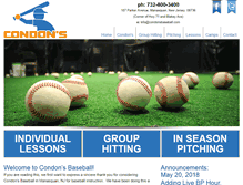 Tablet Screenshot of condonsbaseball.com